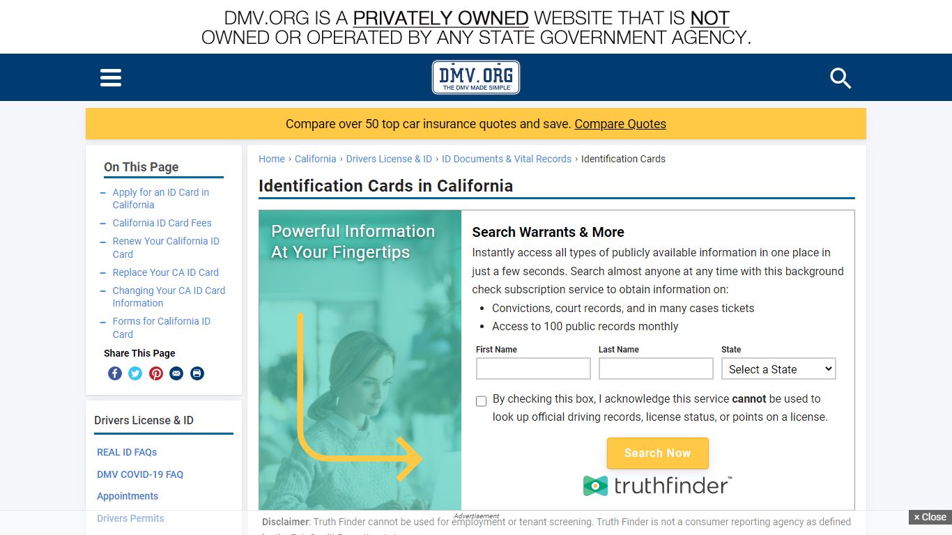 Apply for a New California Identification Card | DMV.ORG